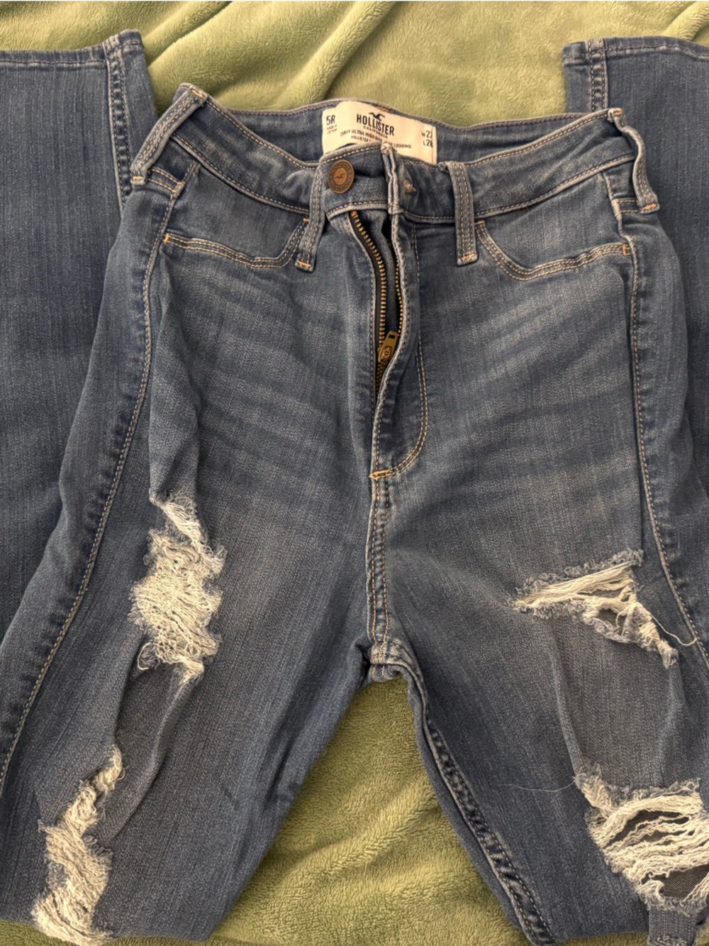 Hollister Faded Blue Denim Jeans